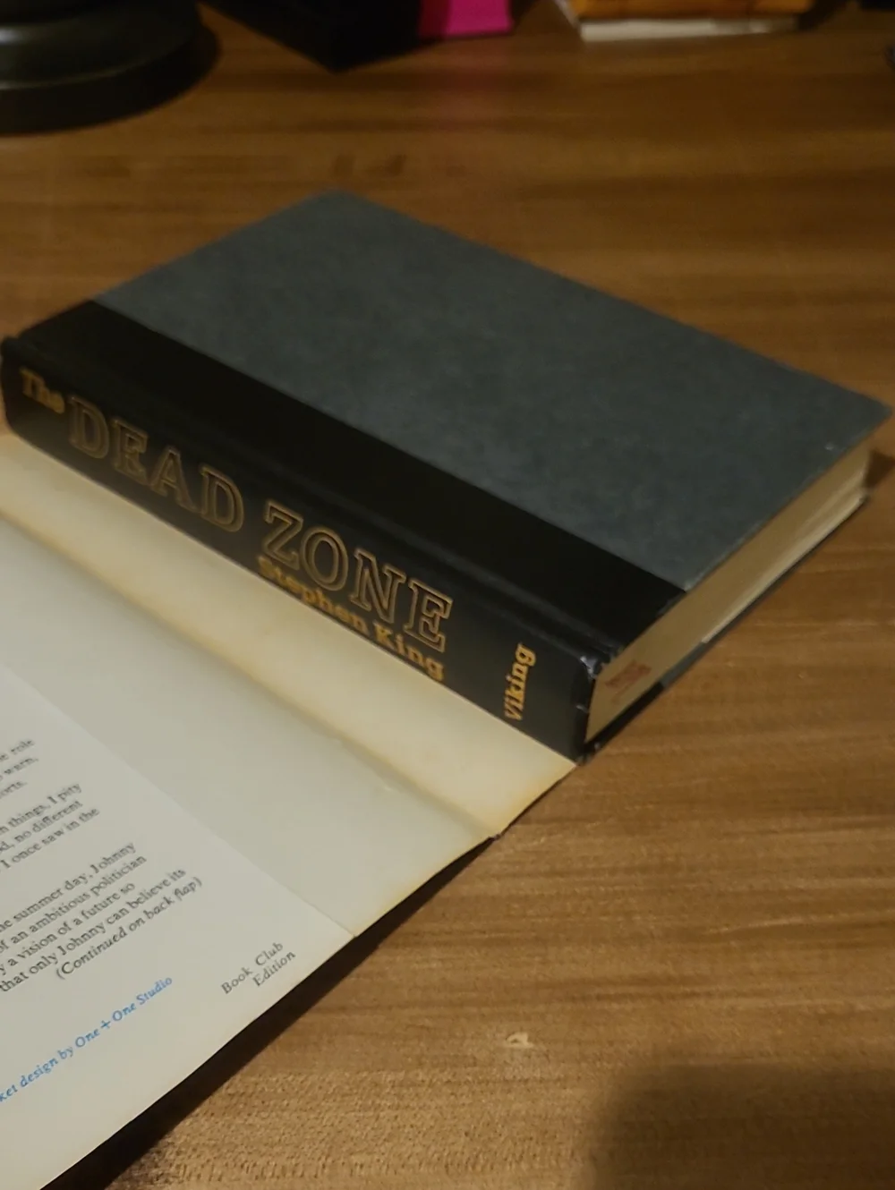 Vintage THE DEAD ZONE Hardback Book Stephen King 1979